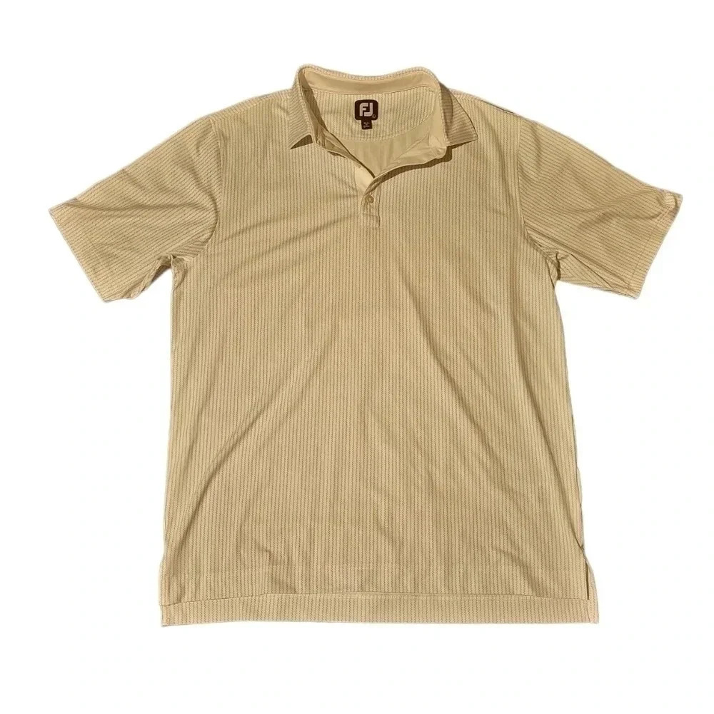 FootJoy Polo Shirt -‎ Mens - Size Large - Blue/White